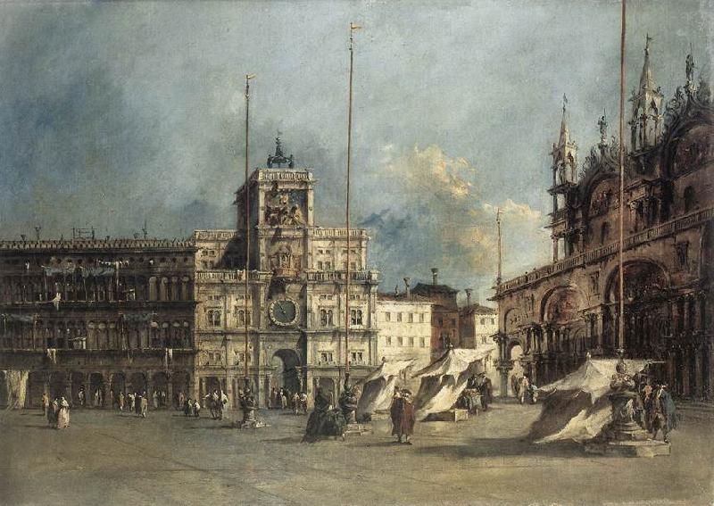 GUARDI, Francesco The Torre del Orologio oil painting image